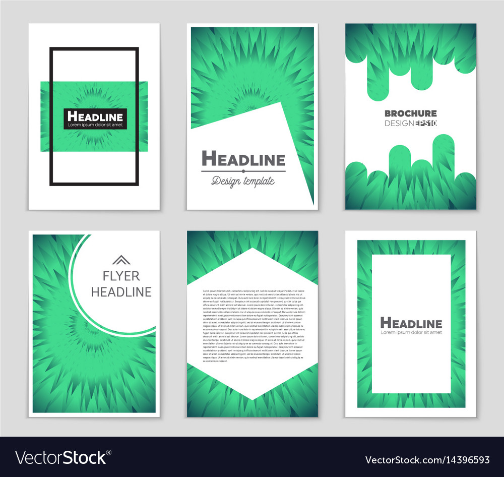 Abstract layout background set for art