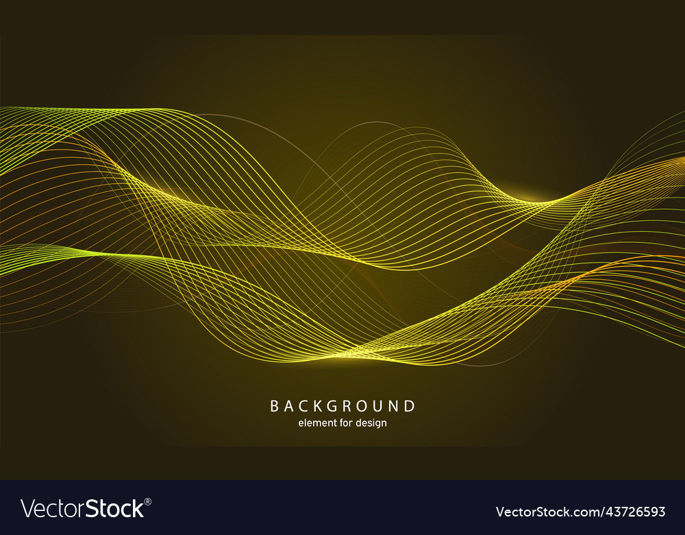 Abstract wave background element for design vector image Abstract wave background element for design