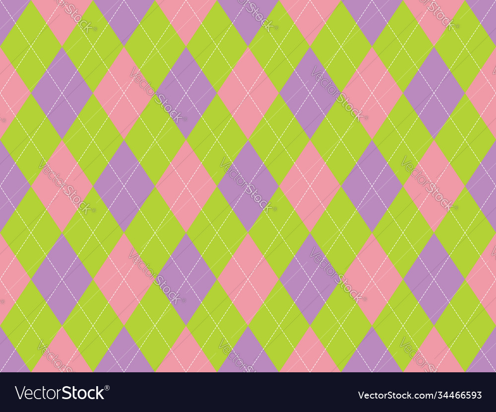Argyle pattern seamless fabric texture background Vector Image Argyle pattern seamless fabric texture background