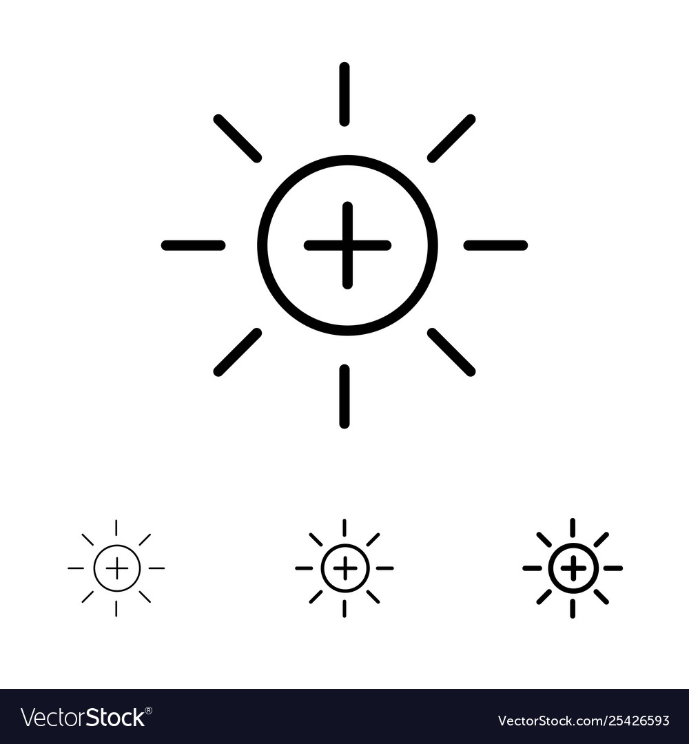 Brightness interface ui user bold and thin black