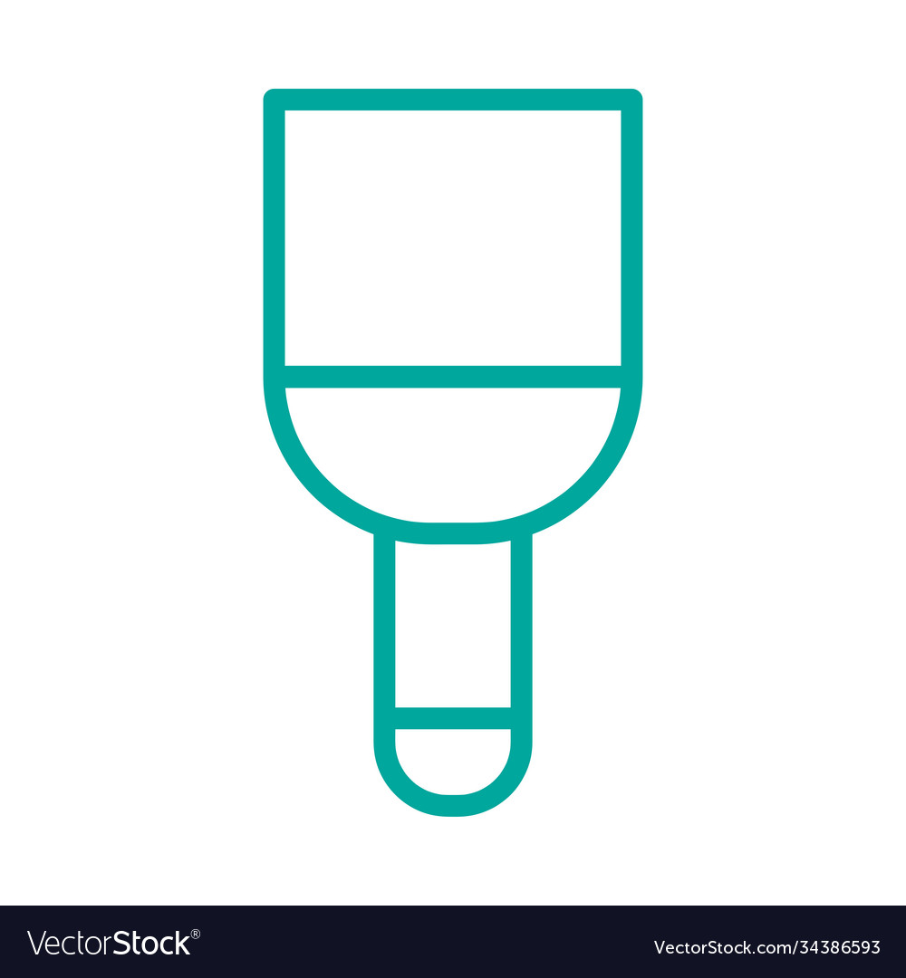 Concept style line brush icon for web
