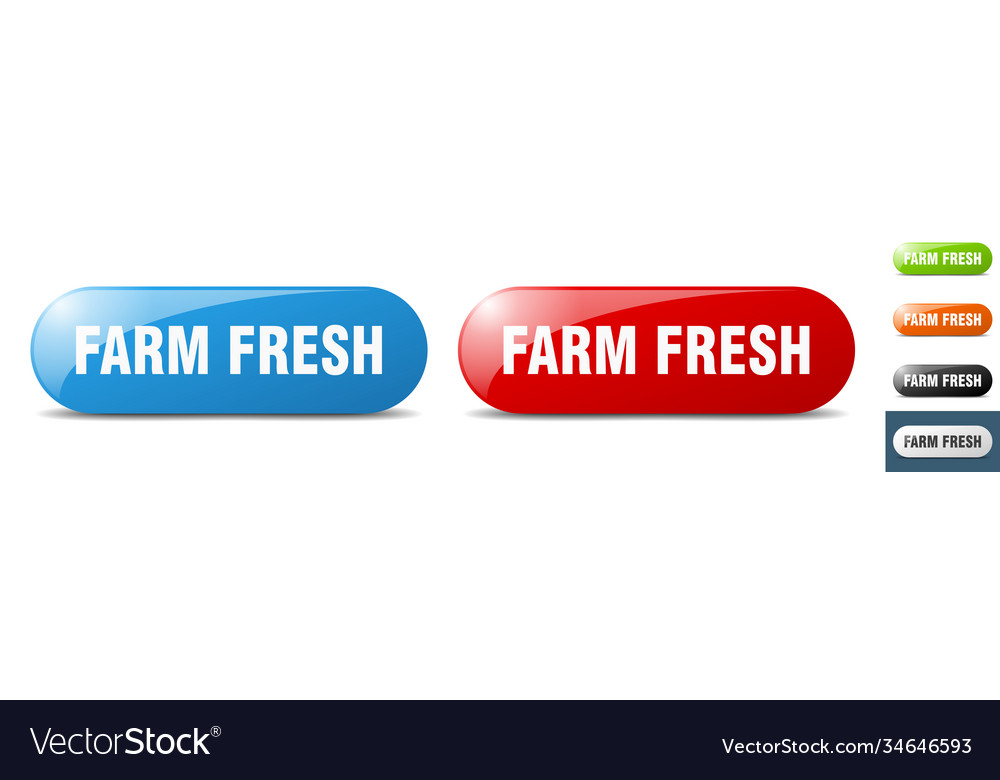 Farm fresh button key sign push set