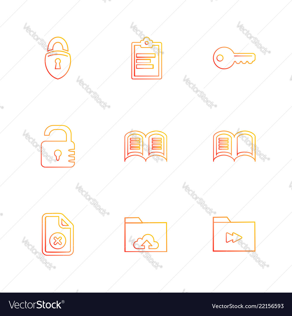 Files document clipboard write eps icons set