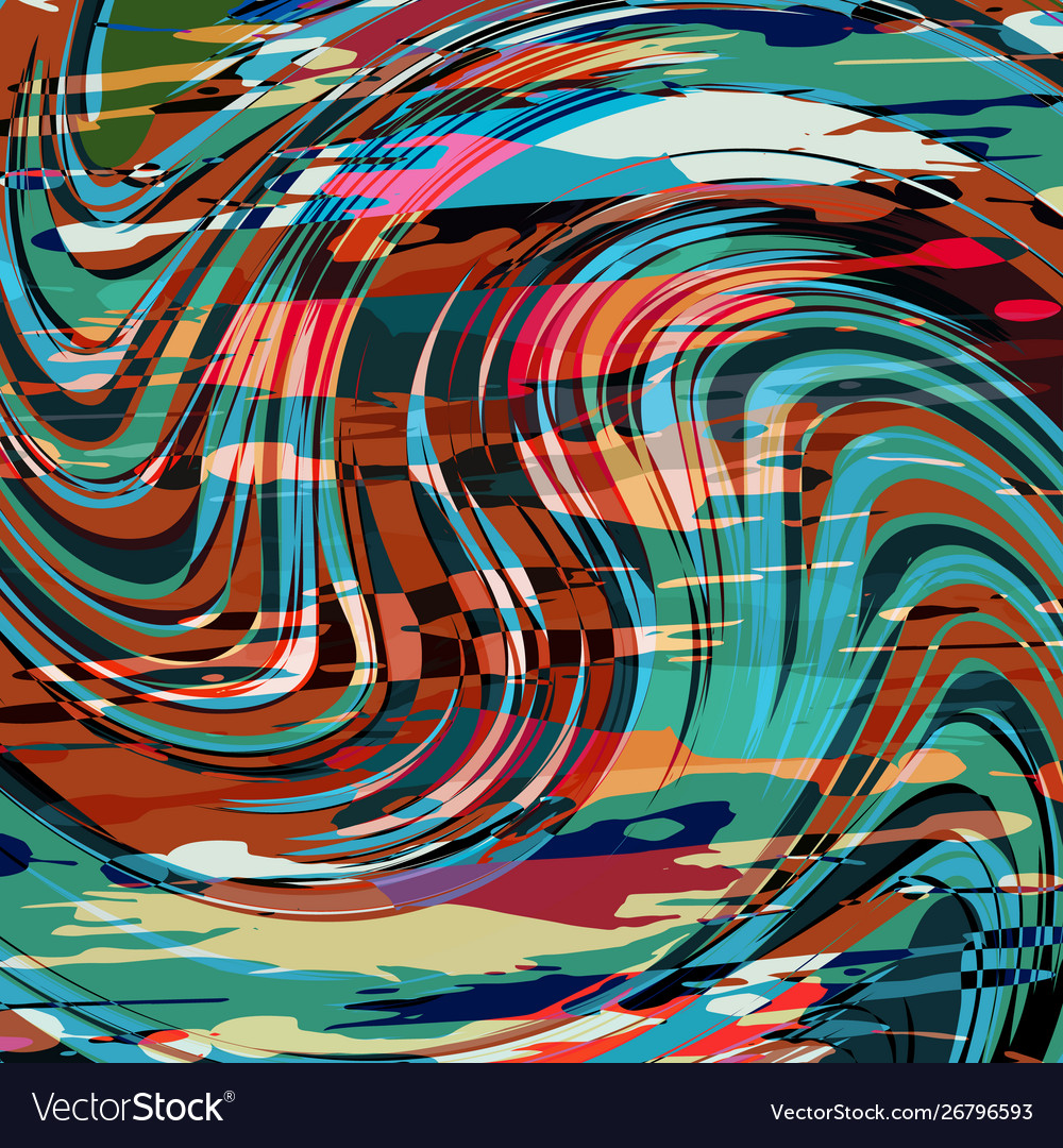 Geometric abstract color pattern in graffiti vector image Geometric abstract color pattern in graffiti