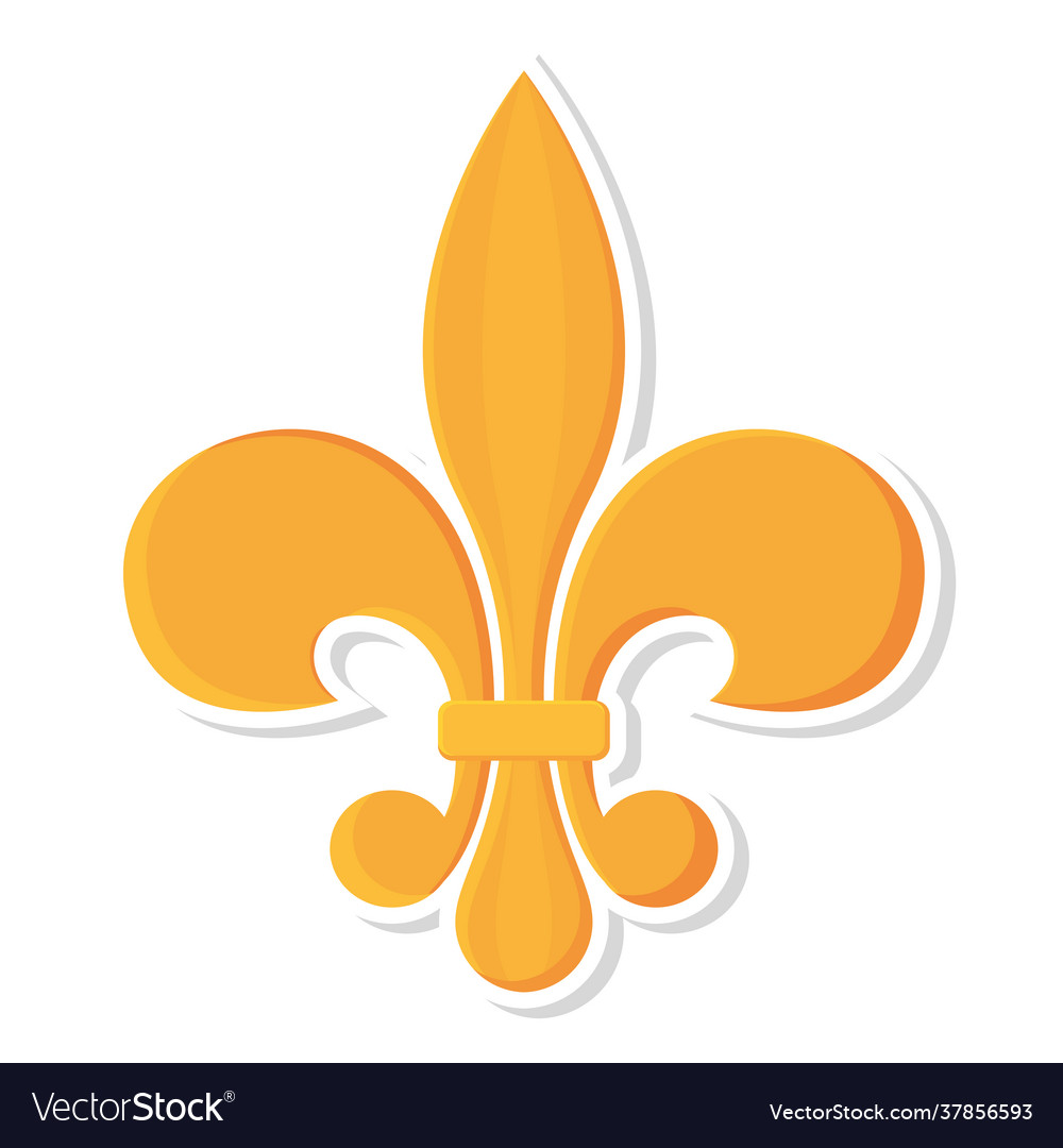 Isolated fleur de lis icon