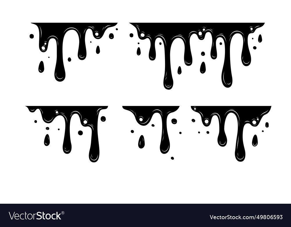 Melting paint Royalty Free Vector Image - VectorStock