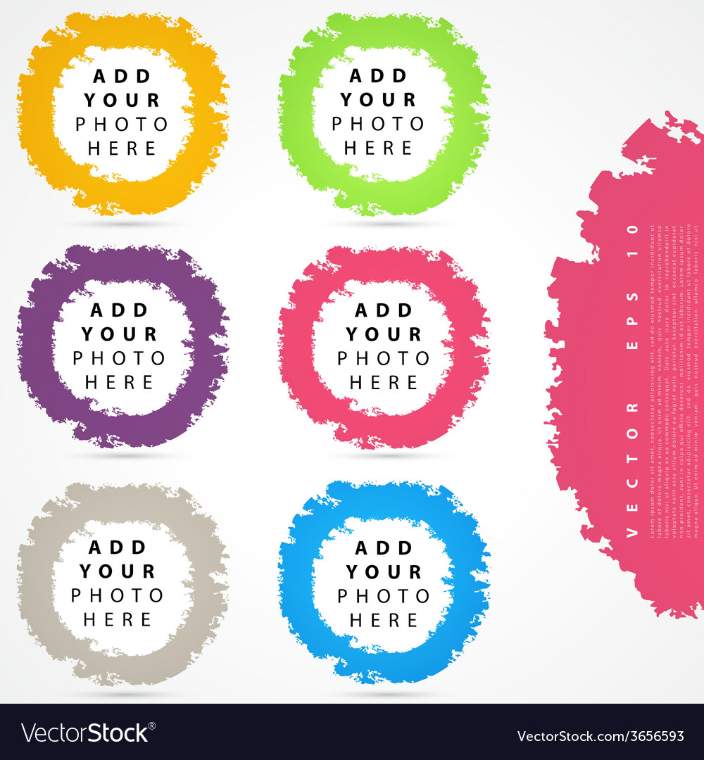 Set of color circles
