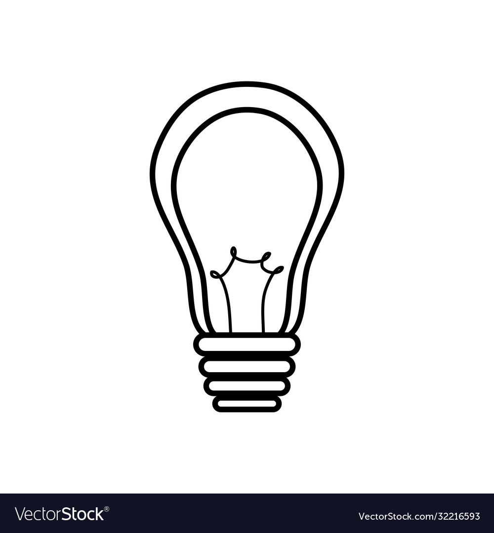 Sign bulb light icon line style