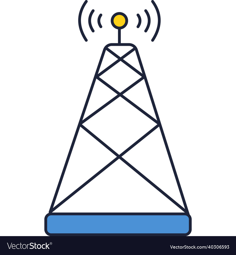 Tower icon radio and network isolated