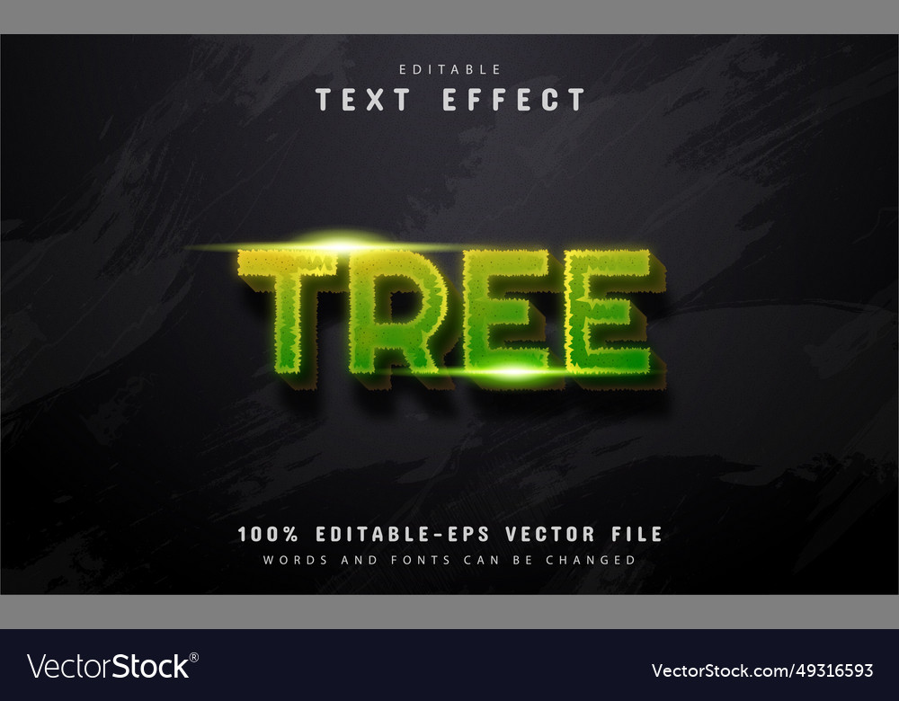 Tree text effect