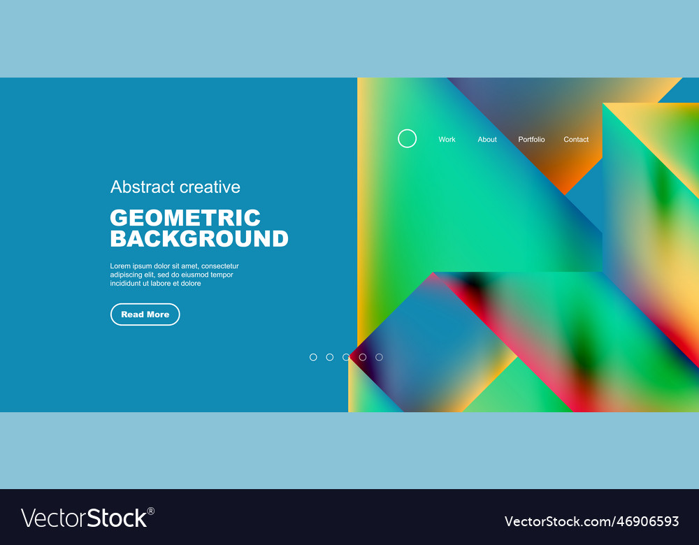Triangles with fluid gradients abstract landing