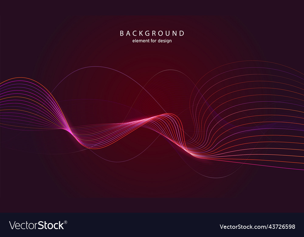 Abstract wave background element for design vector image Abstract wave background element for design