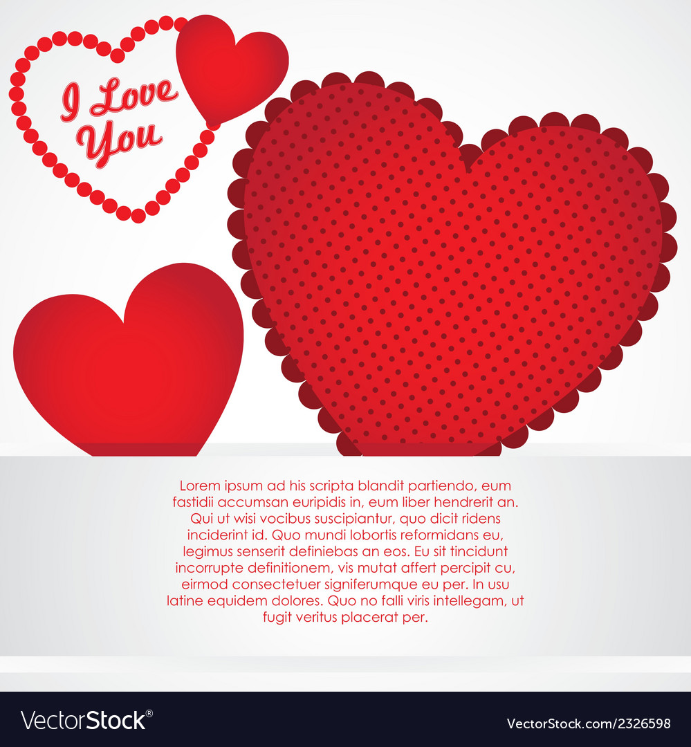 Background of hearts with different textures