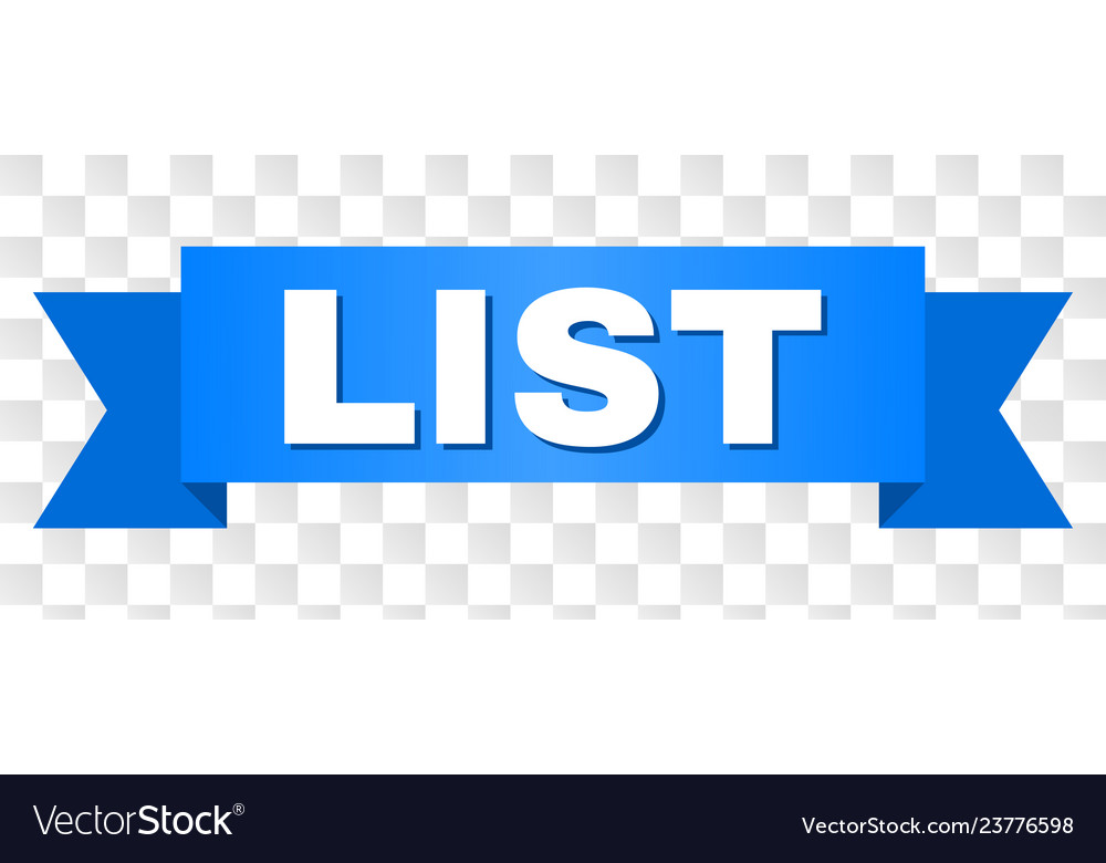 Blue stripe with list text