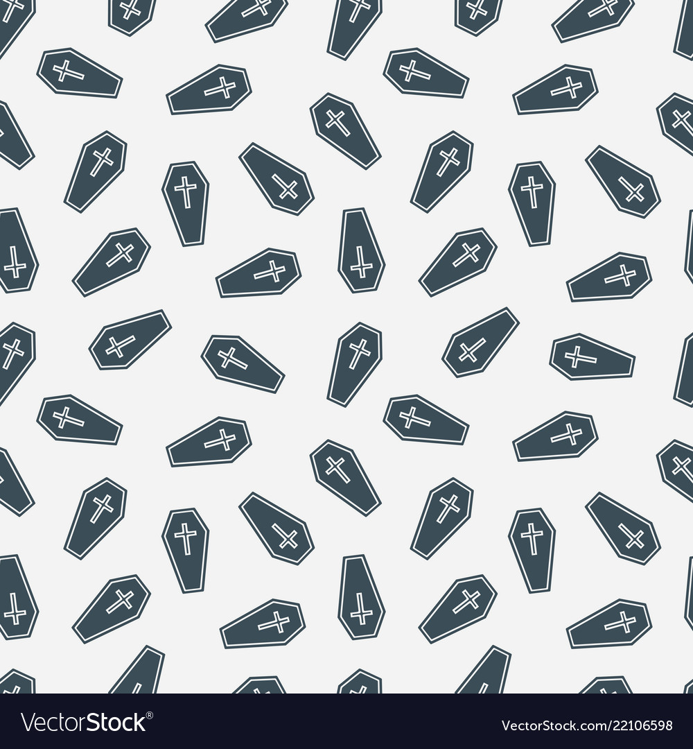 Coffin Pattern - Dark & Spooky