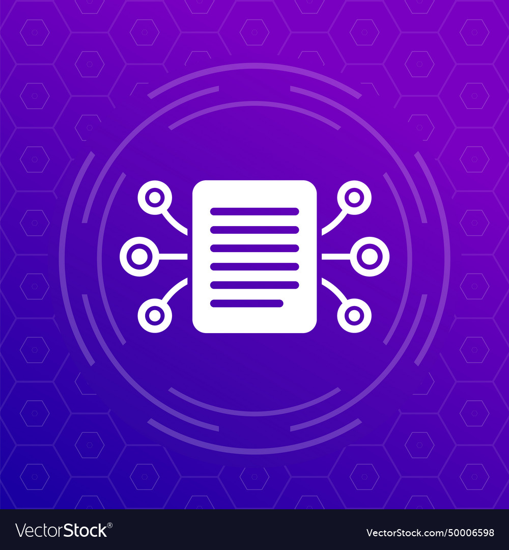 Compiling data icon for apps or web