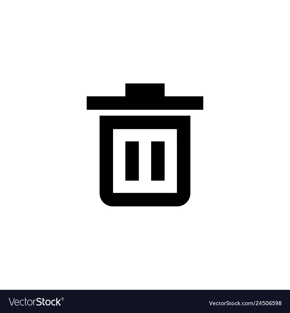 Delete icon file trash sign