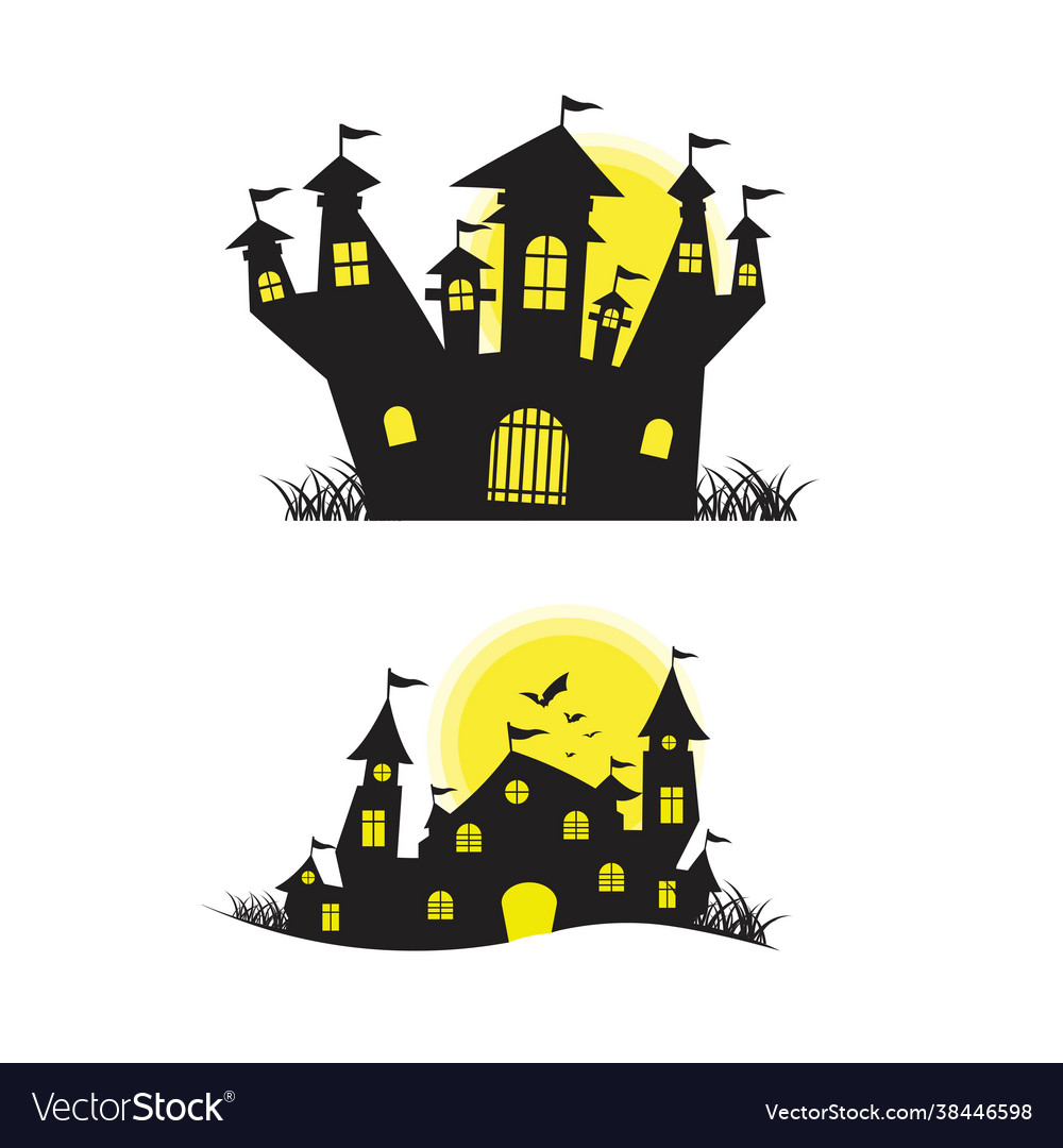 House halloween background Royalty Free Vector Image