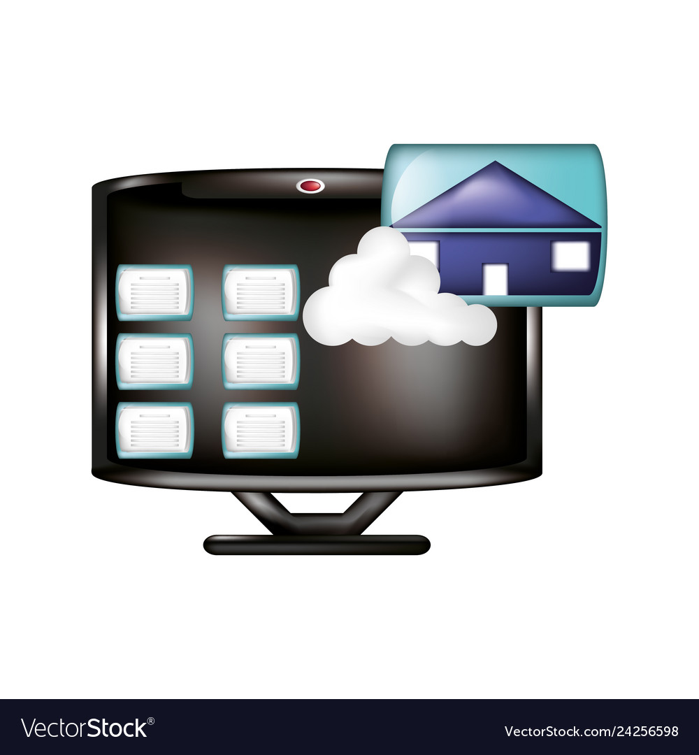 Monitor with cloud computing and image format