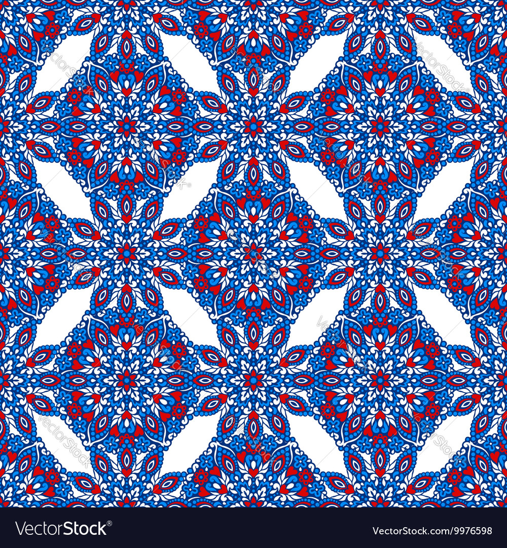 Seamless background with abstract ethnic pattern
