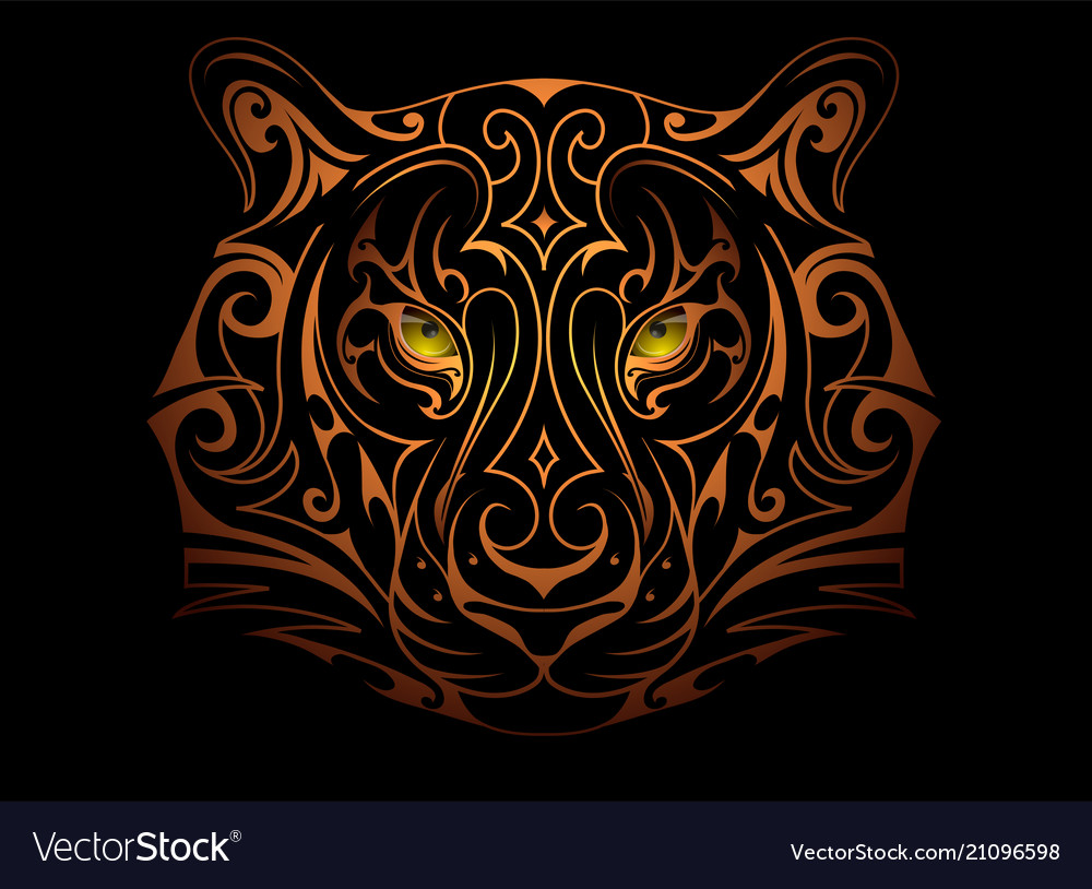 Tiger head tattoo