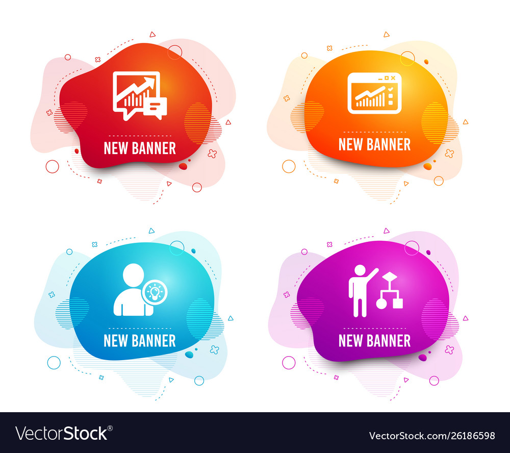 Web traffic user idea and accounting icons vector image Web traffic user idea and accounting icons