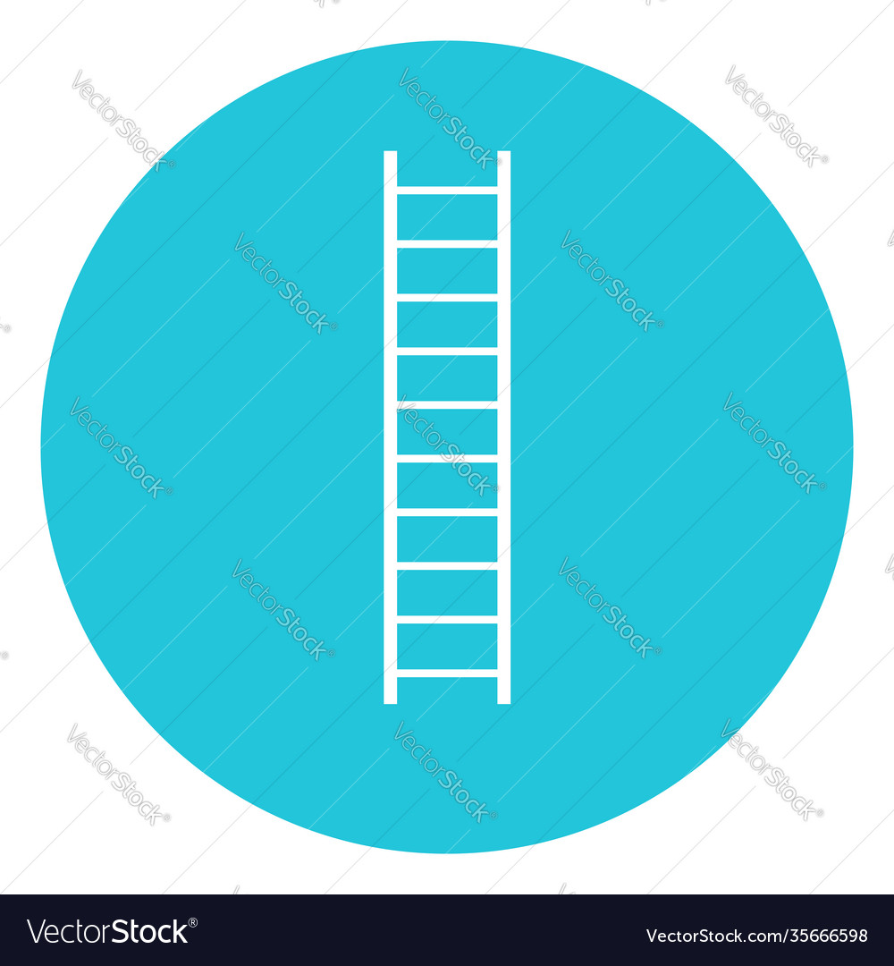 White ladder on a background Royalty Free Vector Image