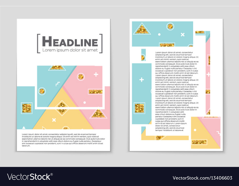 Abstract layout background set for art vector image Abstract layout background set for art