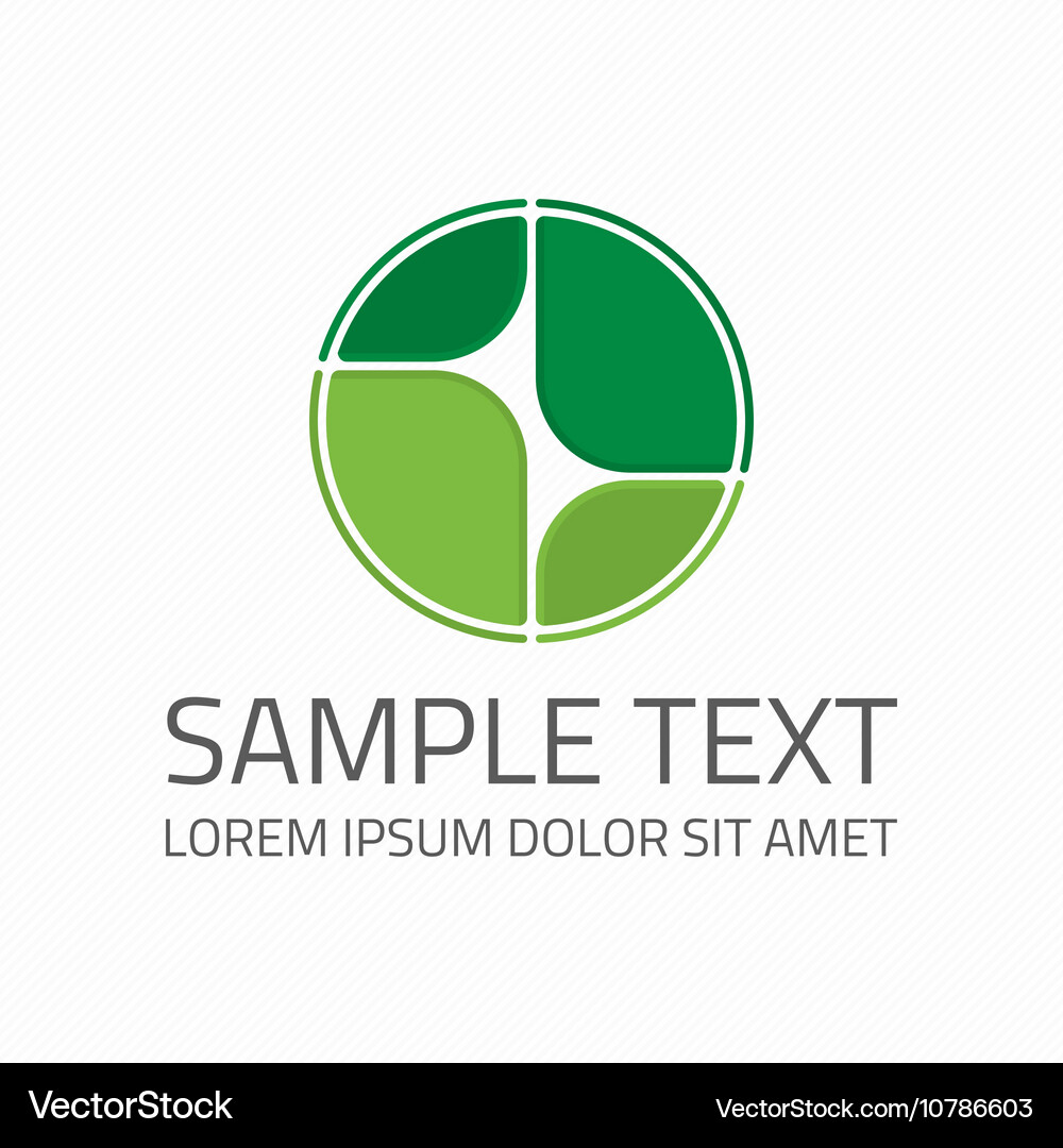 Abstract logo template Royalty Free Vector Image