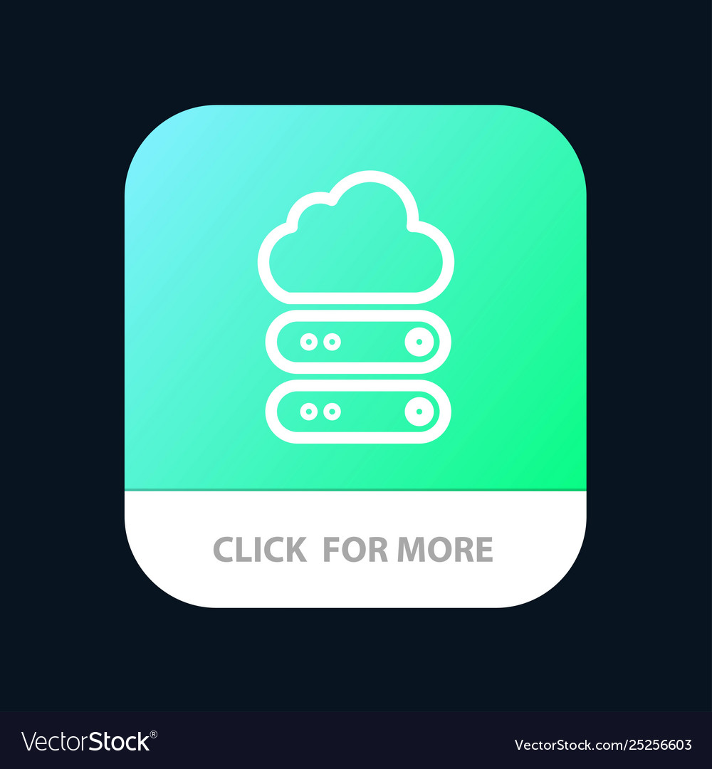 Big cloud data storage mobile app button android