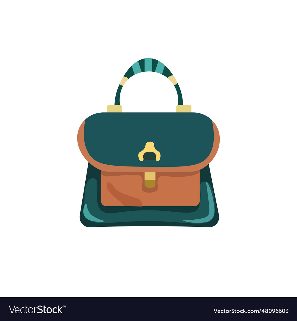 Female handbag design template Royalty Free Vector Image