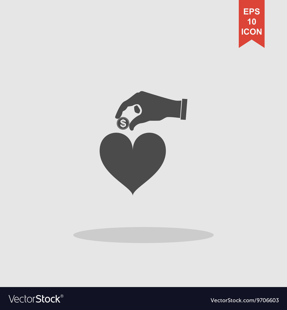 Give alms web icon design