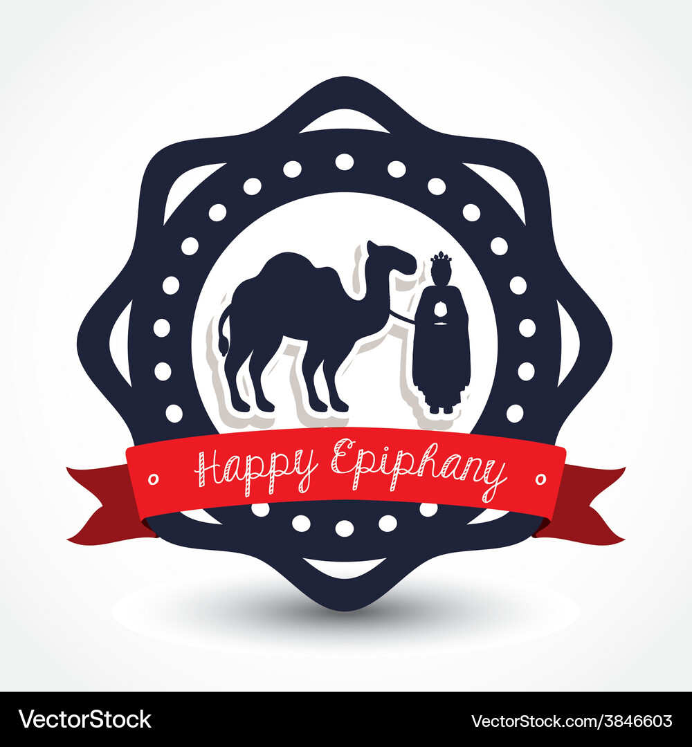 Happy epiphany design Royalty Free Vector Image