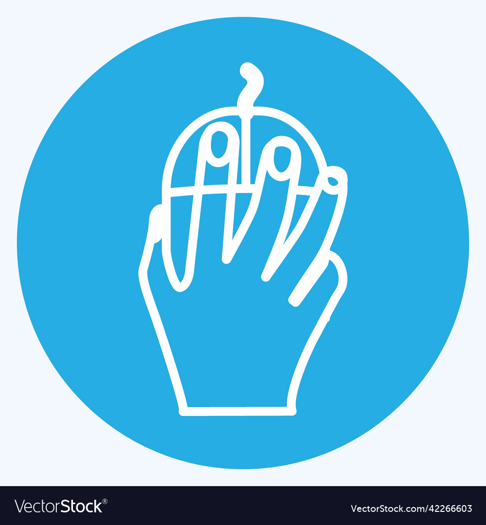 Icon using mouse suitable for hand actions symbol vector image Icon using mouse suitable for hand actions symbol