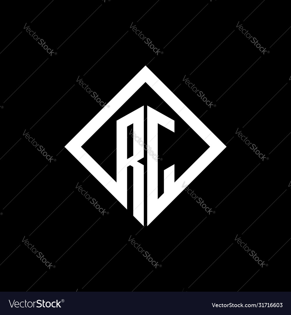 Rj logo monogram with square rotate style design Vector Image Rj logo monogram with square rotate style design