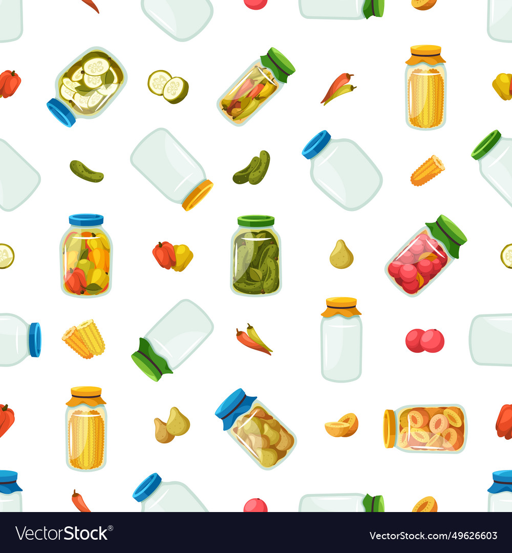 Seamless pattern featuring an array of vibrant Vector Image Seamless pattern featuring an array of vibrant