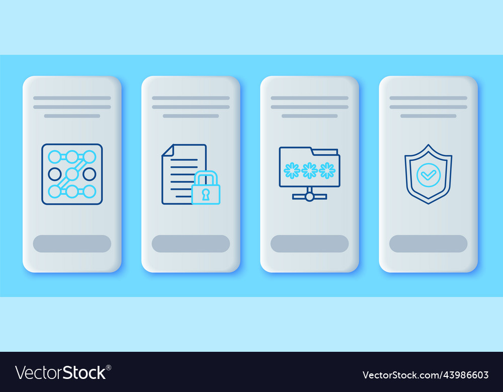 Set line document and lock folder with password