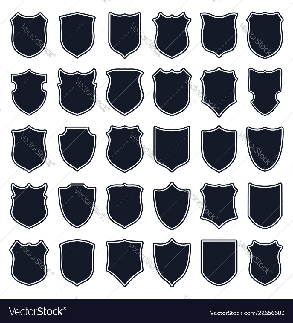 Set of shields