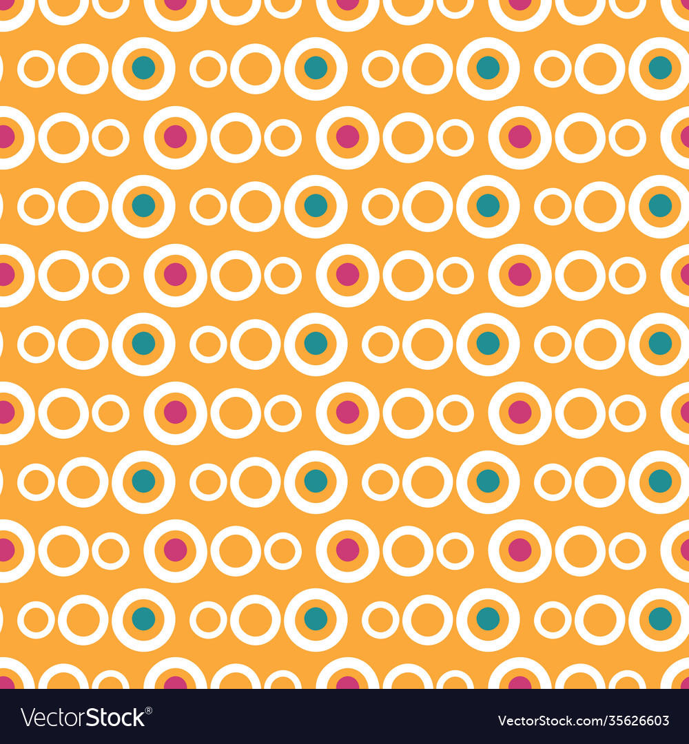 Simple dots seamless pattern in orange