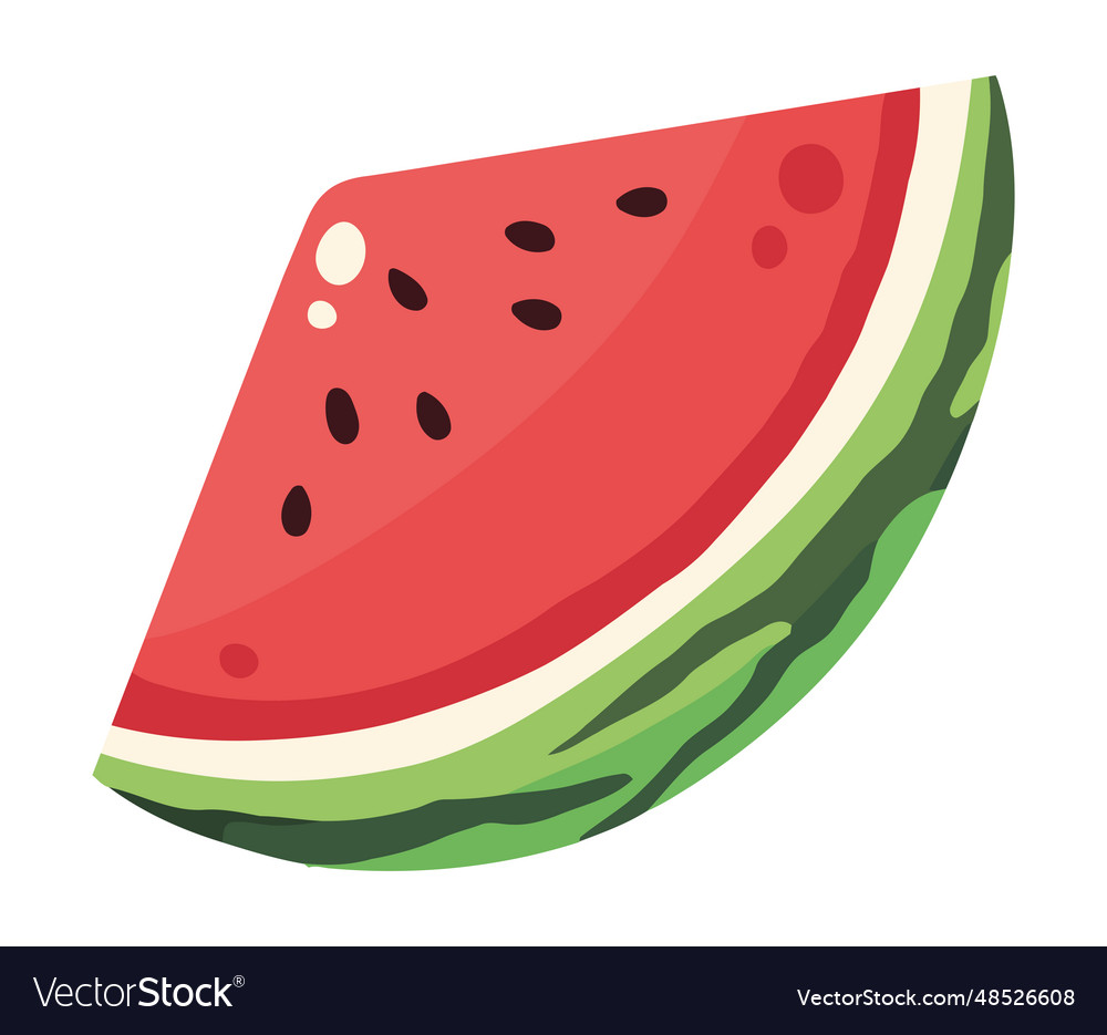 Half watermelon fruit icon Royalty Free Vector Image