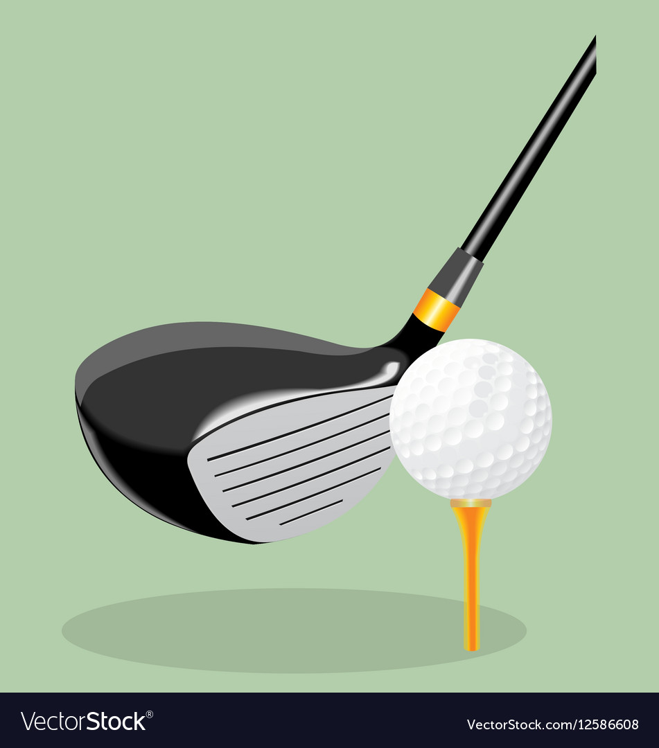 Realistic golf club and ball