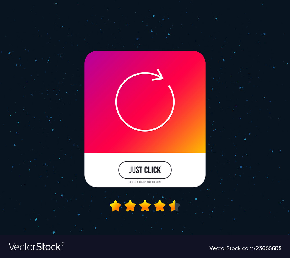 Refresh line icon rotation arrow sign reset