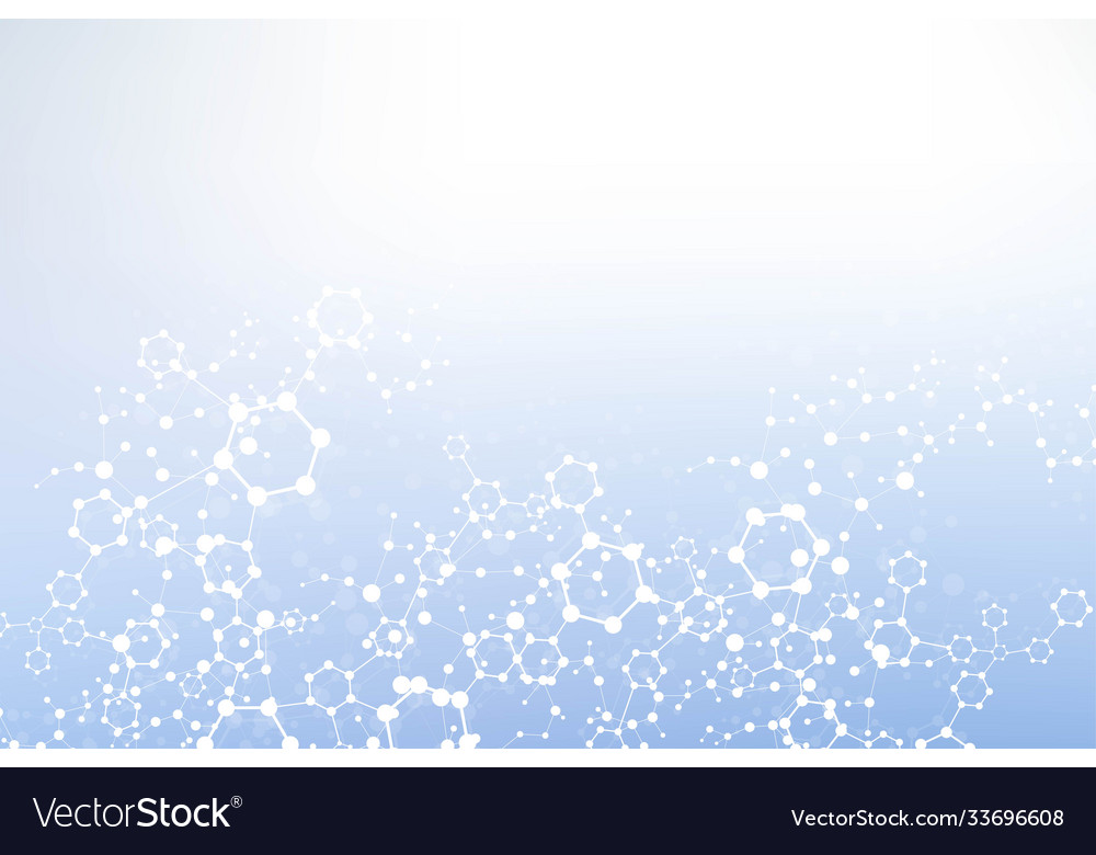 Science network pattern connecting lines and dots vector image Science network pattern connecting lines and dots