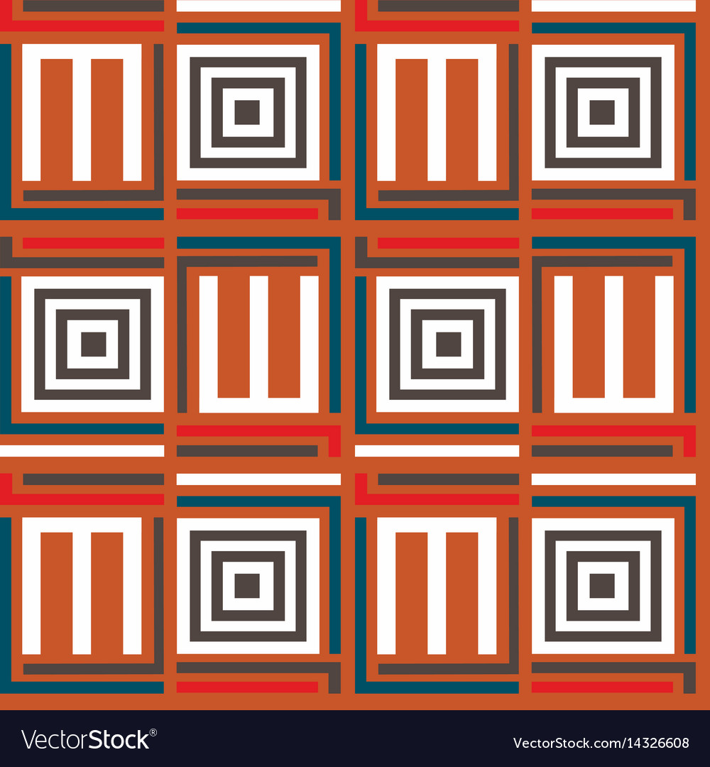 Seamless pattern with ethnic elements