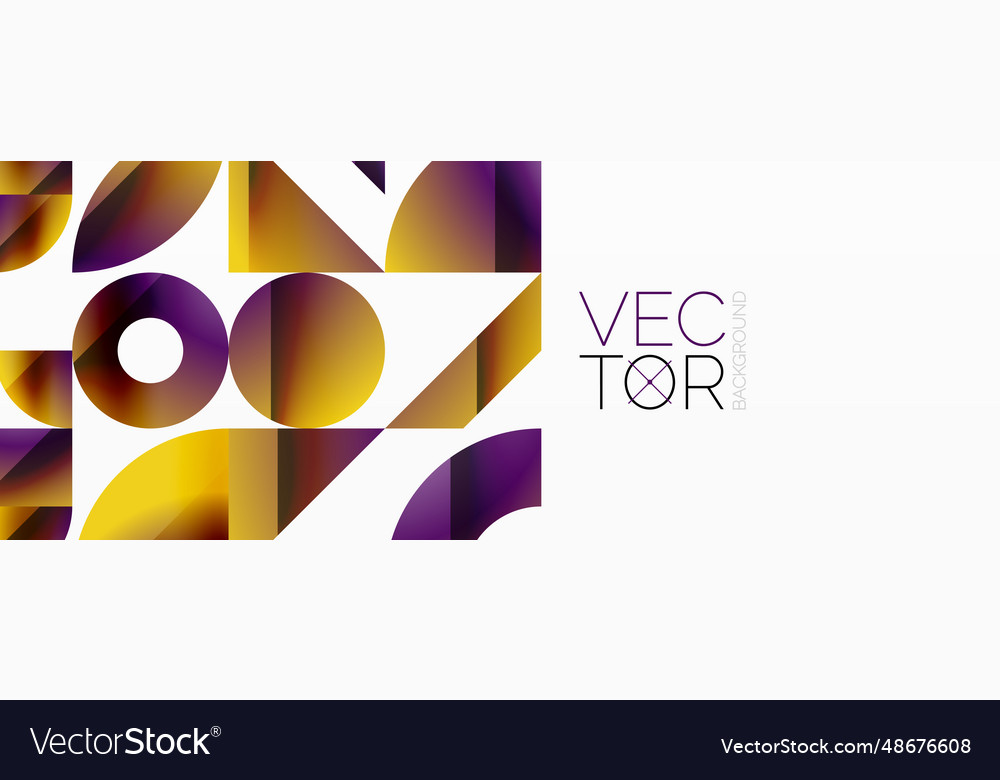 Triangle and circle minimalist composition simple Vector Image Triangle and circle minimalist composition simple