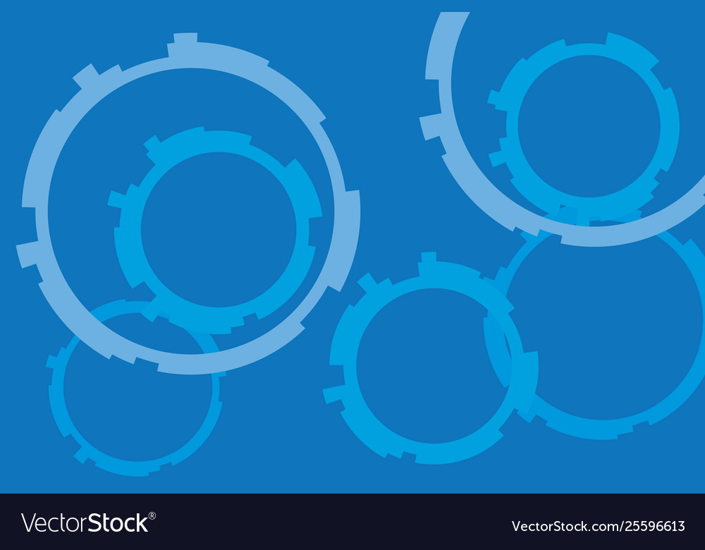 Abstract background with gears plain color behind vector image Abstract background with gears plain color behind