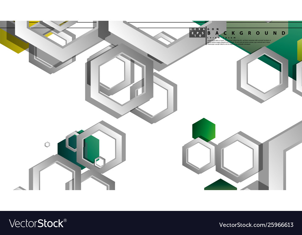 Abstract geometric background with hexagons