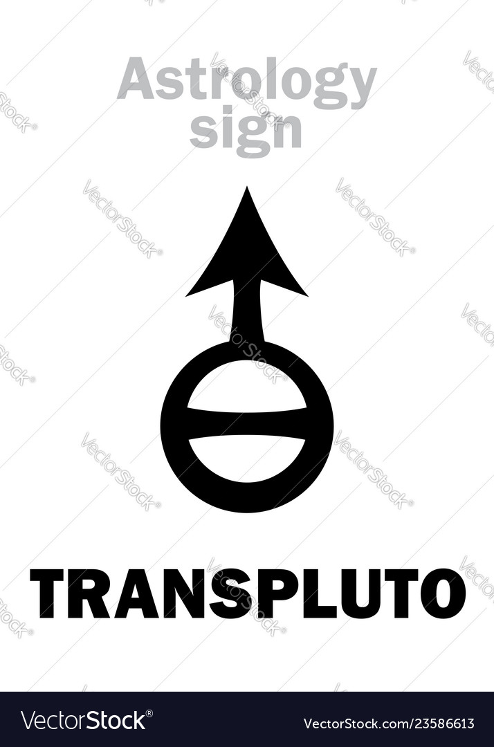Astrologie transpluto Planet vector image Astrologie transpluto Planet