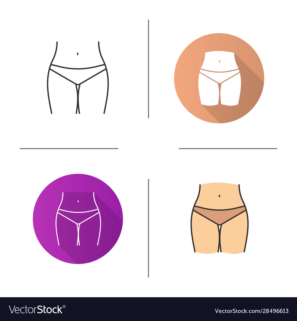 Как должна выглядеть зона бикини Bikini zone icon Royalty Free Vector Image - VectorStock