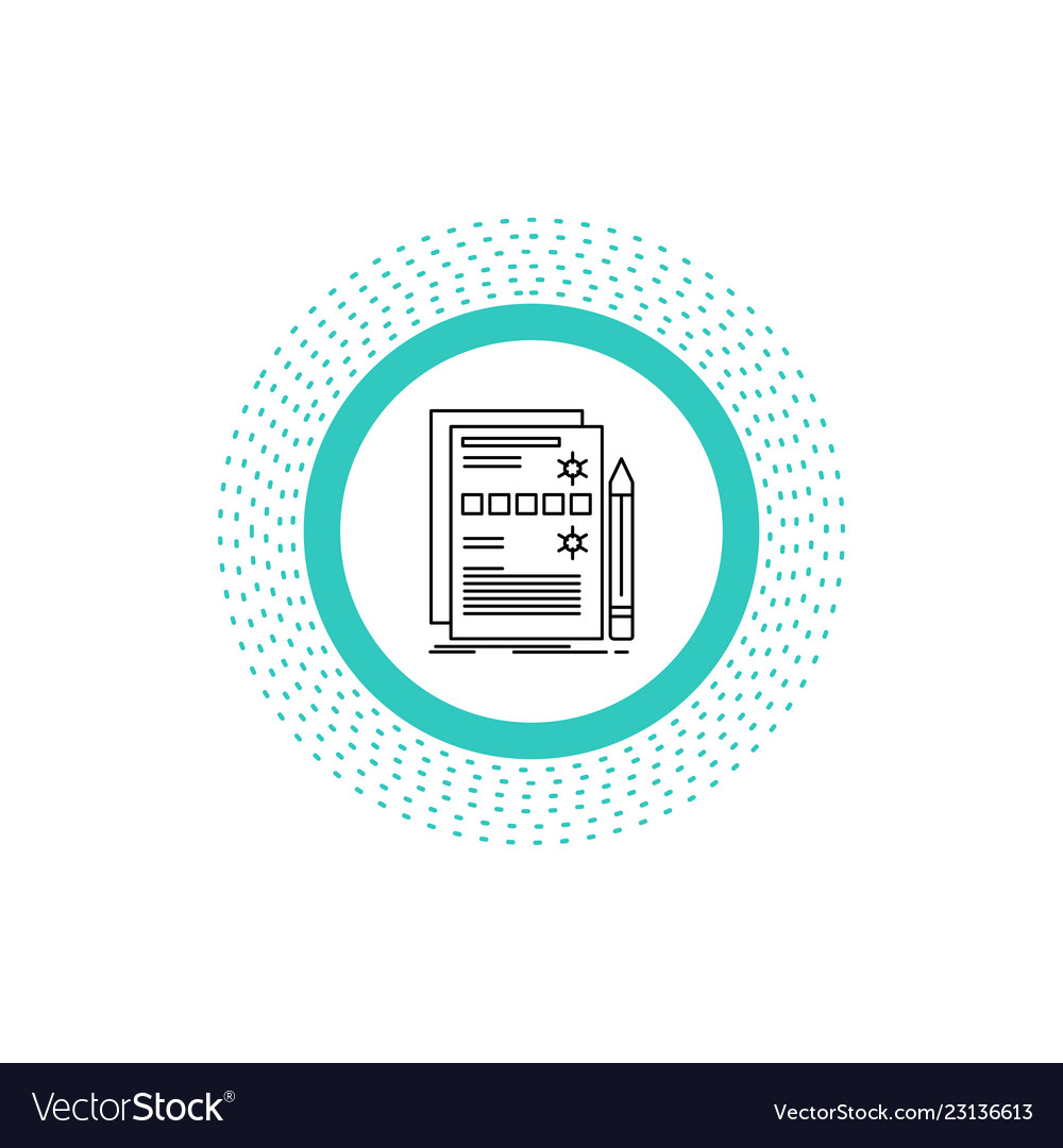 Component data design hardware system line icon vector image Component data design hardware system line icon